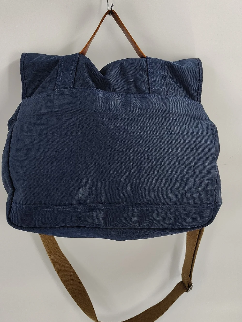 J. Crew Messenger Bag Hardwick Blue Brown